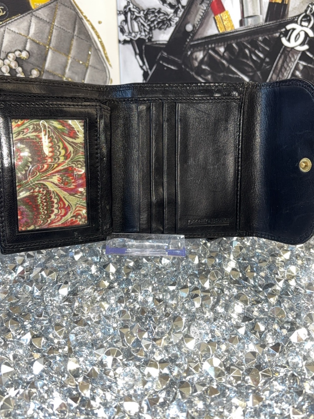 Dooney & Bourke Anniversary Edition black leather wallet EUC - Picture 11 of 12
